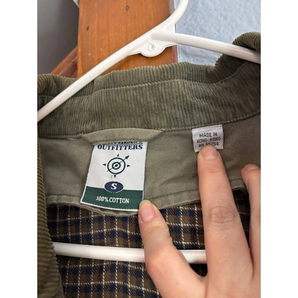 Northeast outfitters chore barn jacket coat khaki tan removable liner S